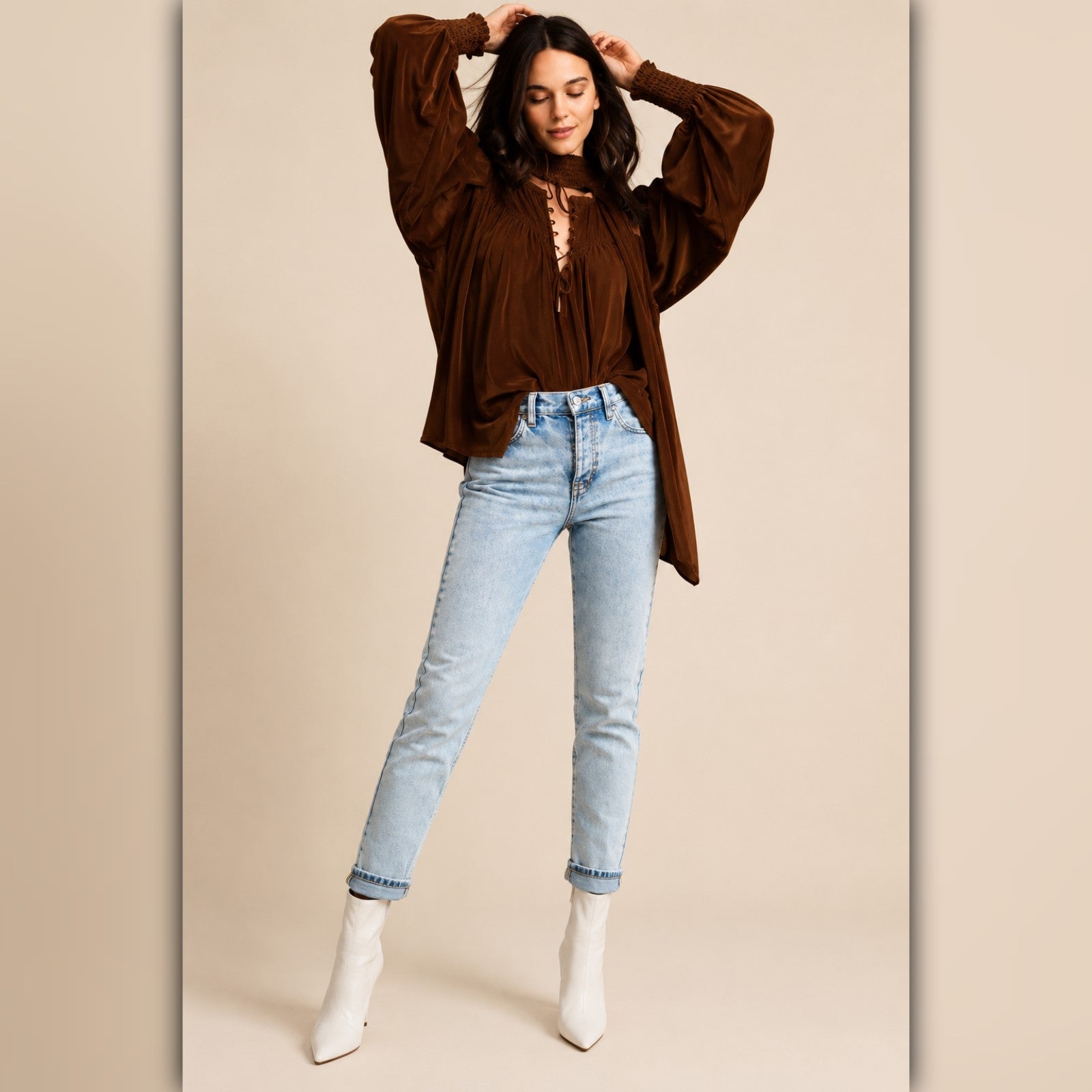 A152 • Light Wash High Rise Skinny Jeans