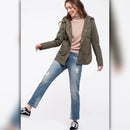 A410 • Olive Hooded Utility Jacket
