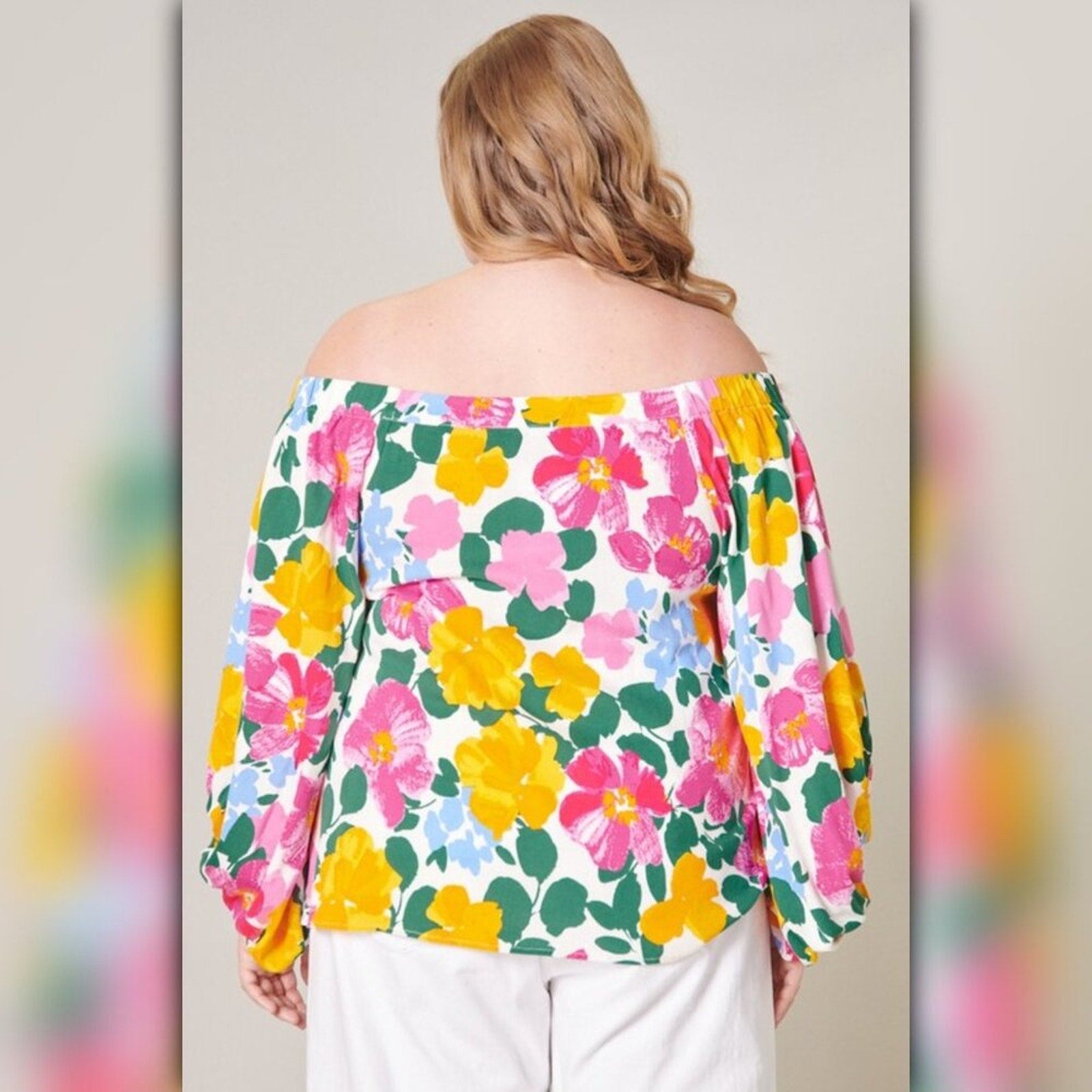A161 • Kokomo Floral Off Shoulder Blouse