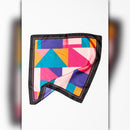 A218-G • Bold Geo Color Block Silky Bandana Scarf