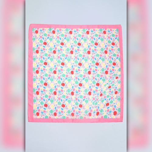 A218-R • Sweet Fruit Pop Silky Bandana Scarf