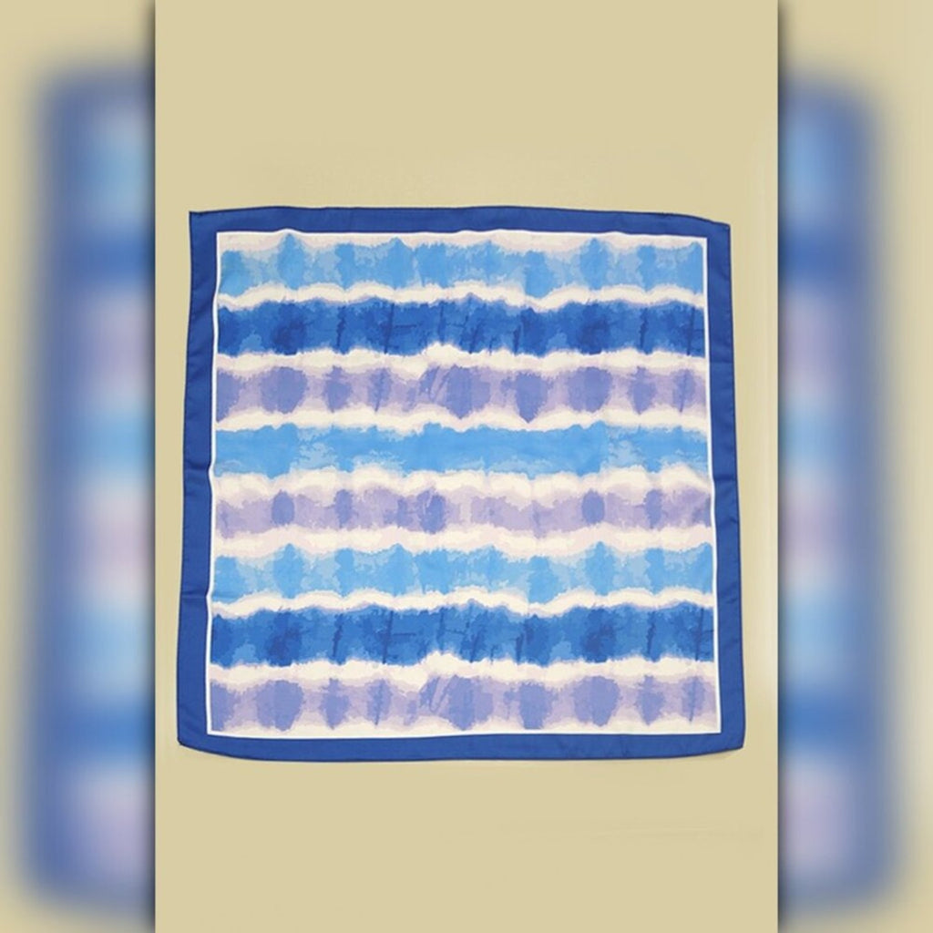 A218-C • Ocean Breeze Tie Dye Silky Bandana Scarf