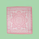 A218-S • Paisley Pink Silky Bandana Scarf