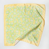 A218-I • Sunny Bloom Silky Bandana Scarf