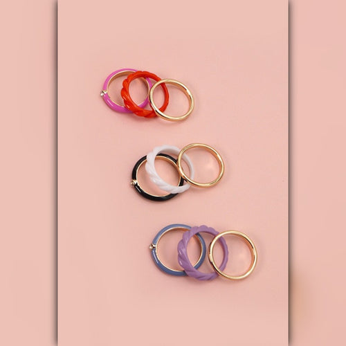 A500 • Color Pop Trio Stackable Ring Set