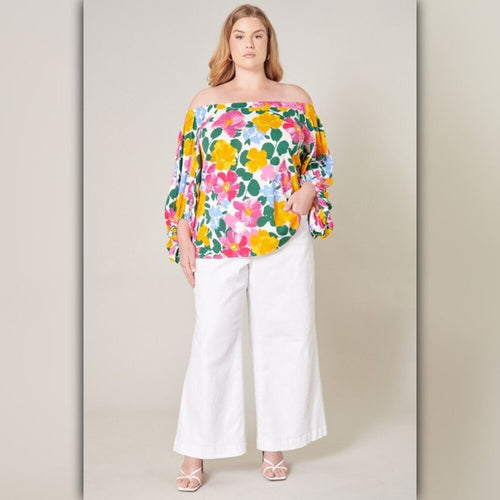 A161 • Kokomo Floral Off Shoulder Blouse