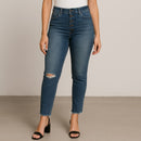 A195 • KUT High Rise Button Fly Skinny Jeans