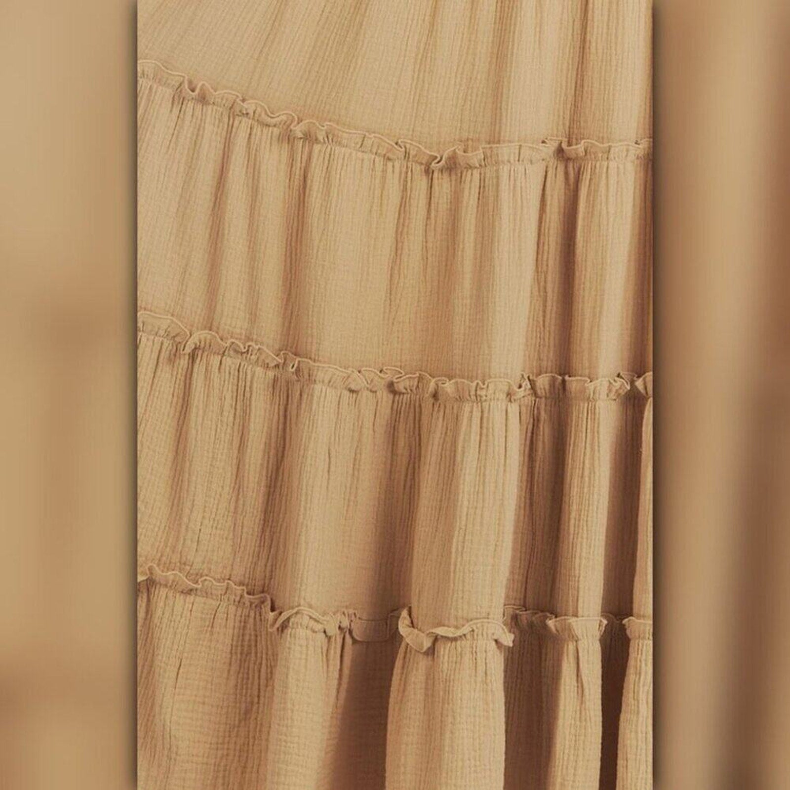 A023 • Charlie Holiday Senorita Tiered Gauze Maxi Dress