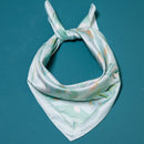 A218-A • Soft Breeze Leaf Print Silky Bandana Scarf