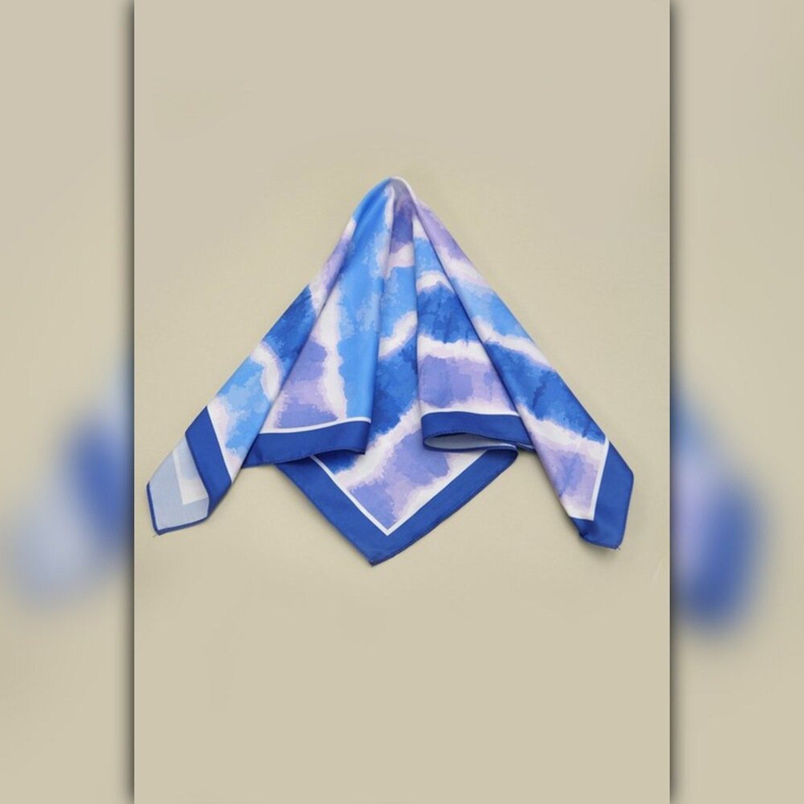 A218-C • Ocean Breeze Tie Dye Silky Bandana Scarf