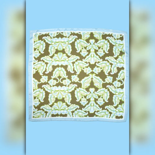 A218-U • Vintage Bloom Silky Bandana Scarf