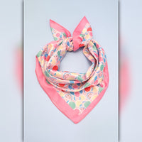 A218-R • Sweet Fruit Pop Silky Bandana Scarf