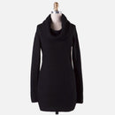 A492 • Black Cowl Neck Sweater Dress
