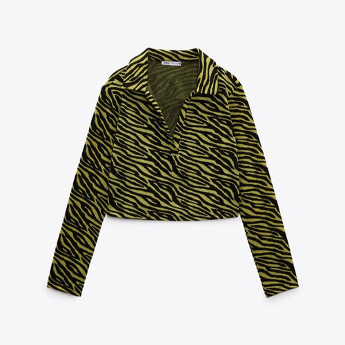 Zebra patterned jacket on a white background