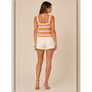 A436 • Pastel Crochet Stripe Tank Top