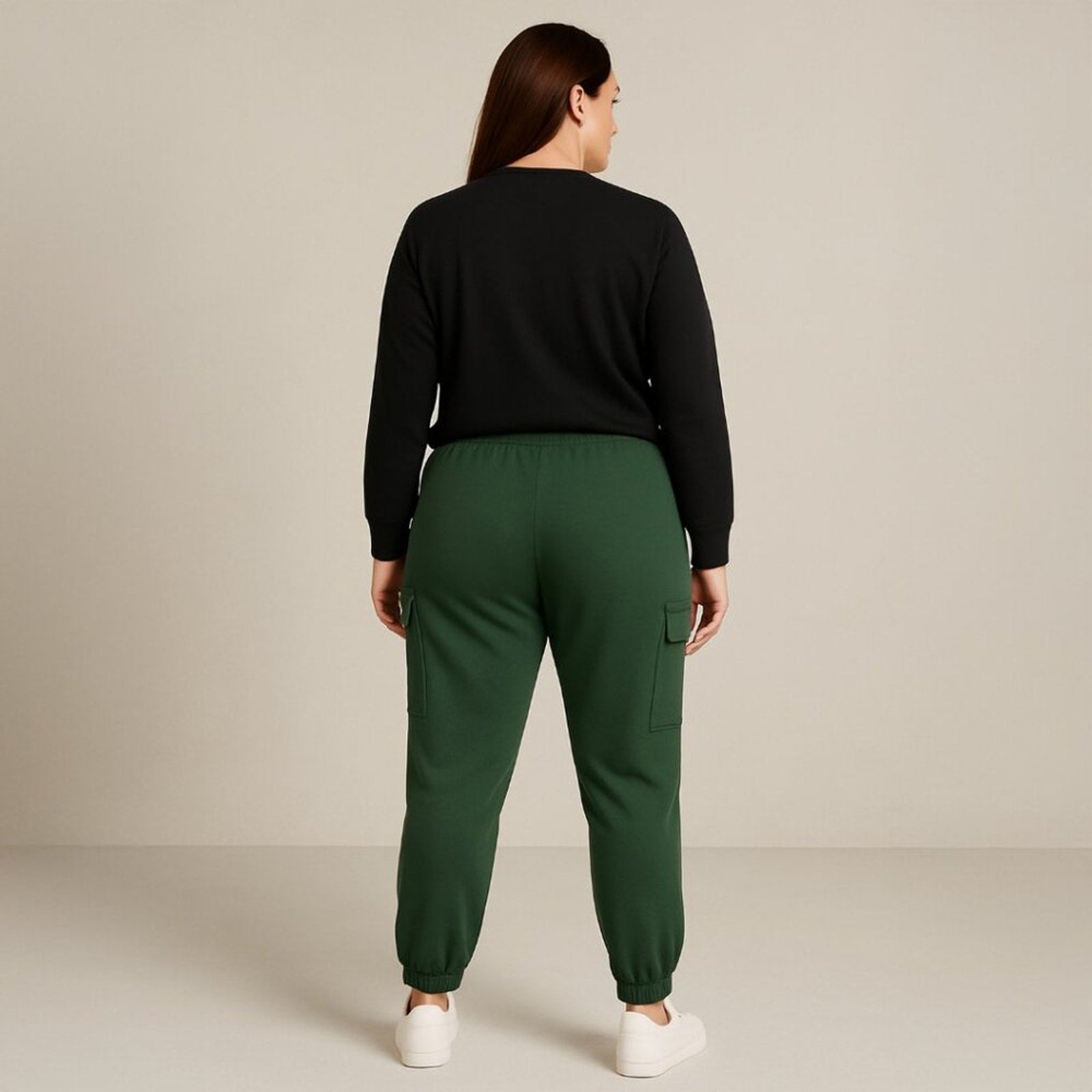 A307 • Forest Green Essential Cargo Jogger Pants