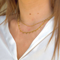 A006-E • Mini Golden Disk Choker