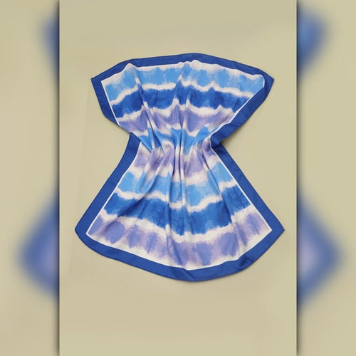 A218-C • Ocean Breeze Tie Dye Silky Bandana Scarf