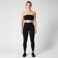 A296 • High Waisted Ribbed Performance Leggings