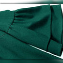 A066 • Hunter Green Ruffle Sleeve Shift Dress