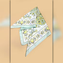 A218-W • Paisley Mint Silky Bandana Scarf