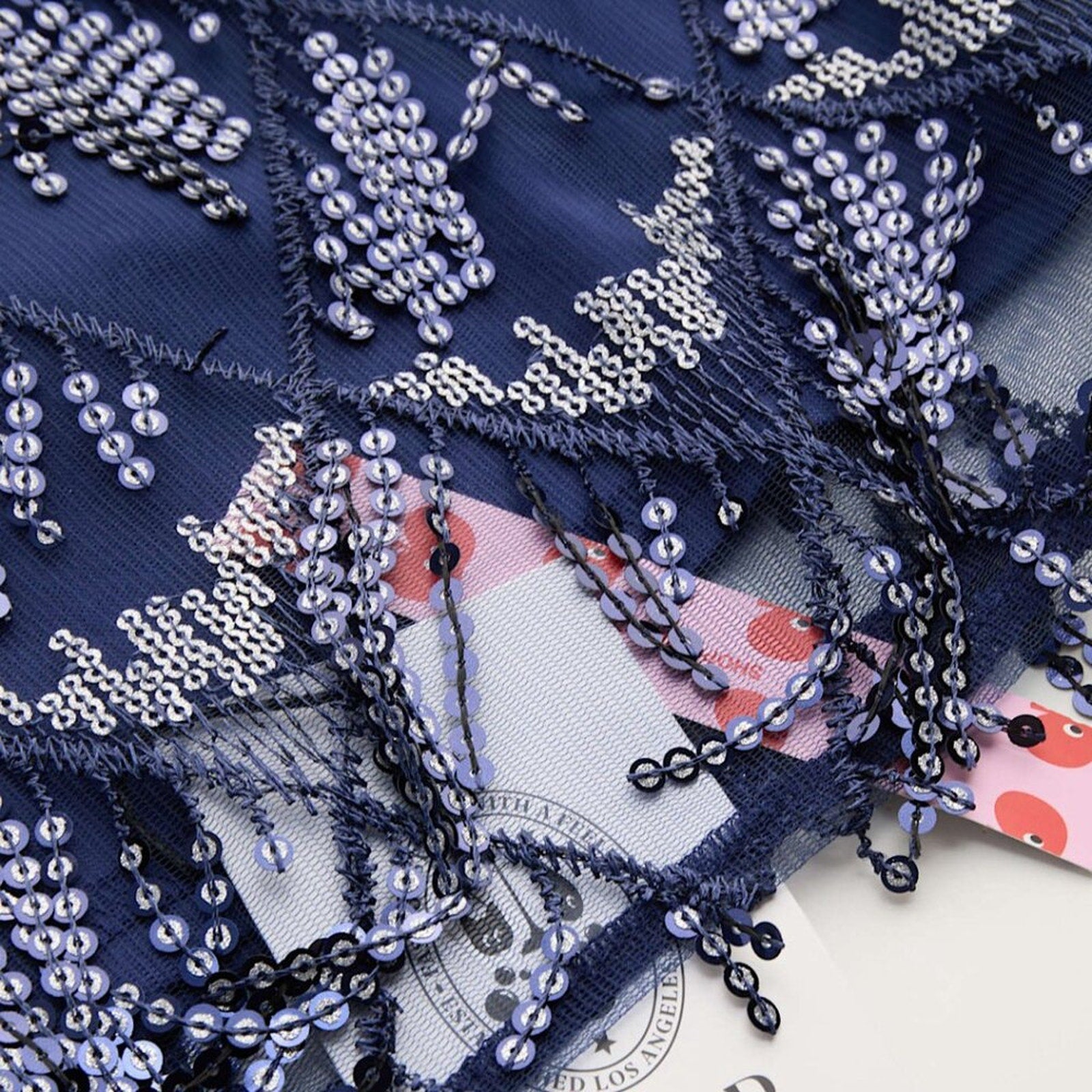 A181 • Sequin Fringe Party Mini Skirt