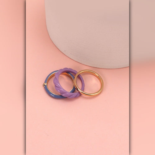 A500 • Color Pop Trio Stackable Ring Set