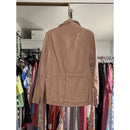 A216-A • Taupe Cotton Utility Anorak Drawstring Military Jacket