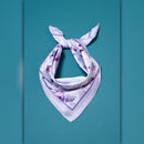 A218-K  • Lavender Bloom Silky Bandana Scarf
